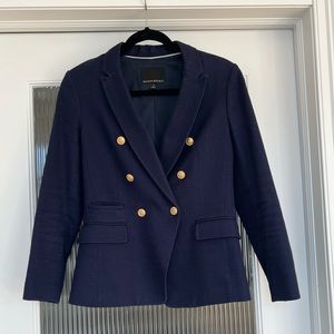 Banana Republic navy blue nautical preppy blazer - size 4 Small